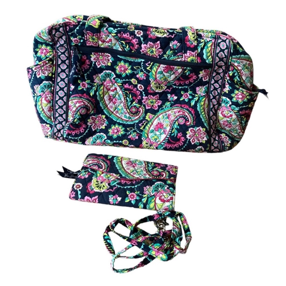 Vera Bradly Retired Paisley Diaper Bag & Wallet